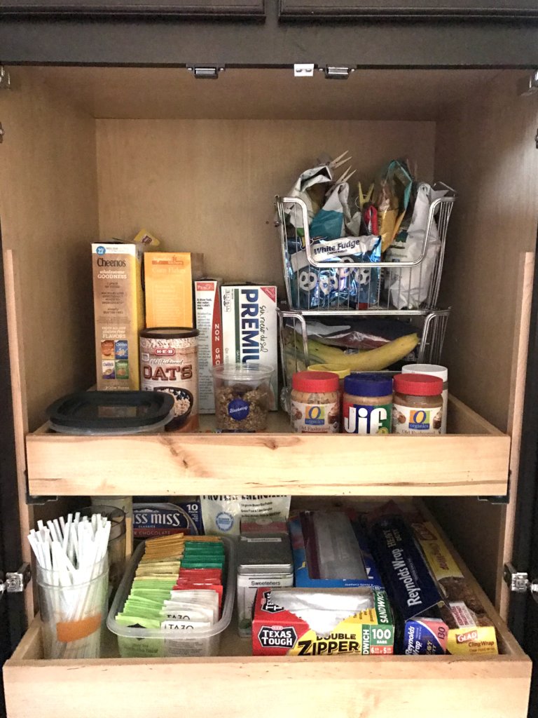 Example of an organized pantry