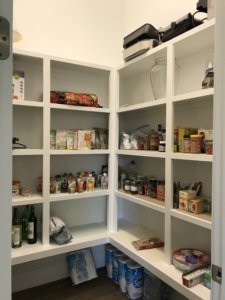 walk in pantry before organization