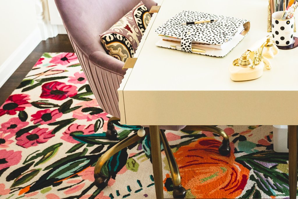 Mid-Century Glam Home Office Remodel by Organized Life Design

bright office | organized office | office organization | purple pink coral teal gold white lilac | floral | west elm | pb teen | kate spade | day designer | medina designs | grandin road | professional organizer houston