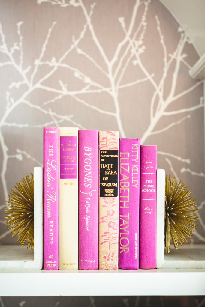 Mid-Century Glam Home Office Remodel by Organized Life Design

bright office | organized office | office organization | purple pink coral gold white lilac | floral | styled bookcase | shelfie | medina designs | bryce construction | graham and brown